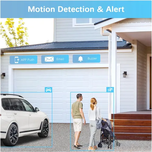 Miniatura 8 de WEILAILIFE 【Audio bidireccional y antena dual mejorada】 Sistema de cámara de seguridad inalámbrica para exteriores con visión nocturna de 27.4