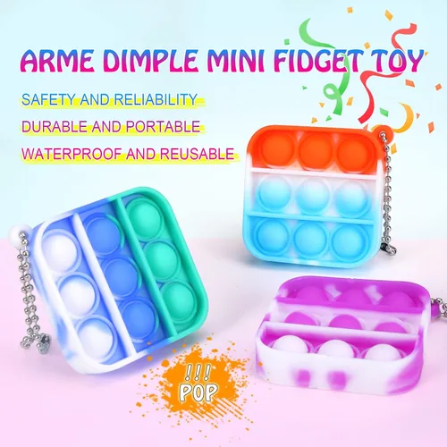 Miniatura 3 de Paquete de 100 mini juguetes para la ansiedad, recuerdos de fiesta, juguetes sensoriales de silicona para apretar, juguetes sensoriales a granel