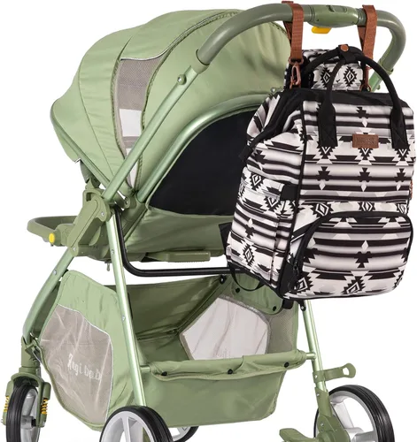Miniatura 6 de Wrangler - Mochila Azteca Organizada, Mochila de Día, Bolsa de Viaje para Bebé con Correa para Cochecito y Bolsillos Laterales para Botellas, Angel