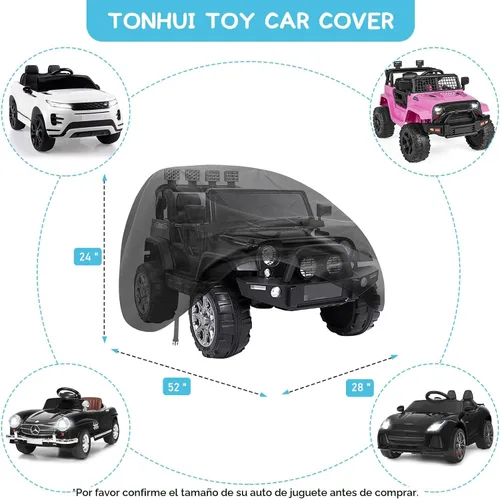 Miniatura 3 de Funda para Coche de Juguete Montable para Niños, Protección Envolvente Resistente para Exteriores para Vehículos de Juguete con Ruedas a Batería