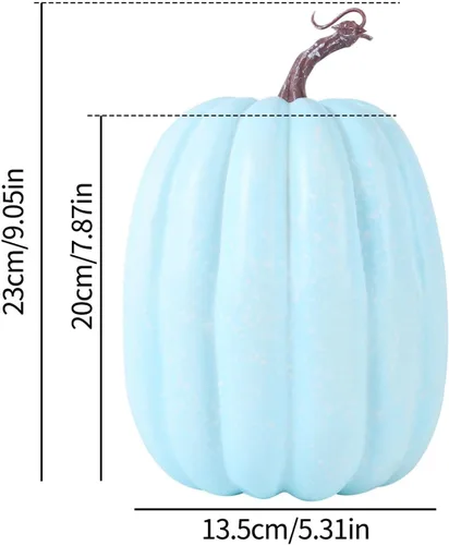 Miniatura 3 de woshilaocai Calabaza artificial de espuma de 8 pulgadas, decoración de otoño, calabazas artificiales para cosecha, temporada de otoño, mesa festiva