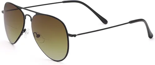 Miniatura 6 de YIMI 2 pares de lentes de sol de lectura bifocales con protección UV400, lectores de sol deportivos, lentes de bloqueo de luz azul para hombres