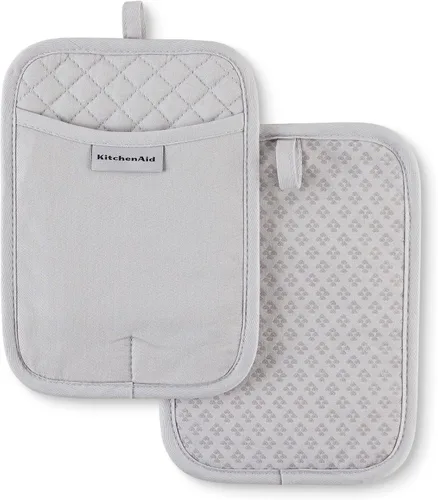 Miniatura 17 de KitchenAid Juego de 2 soportes para ollas asteroides, cielo aguamarina, 7 x 10 pulgadas