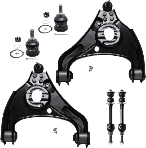 Miniatura 164 de Detroit Axle - Kit de brazos de control de extremo delantero 4WD para Ford 04-08 F-150, 06-08 Lincoln Mark LT, 4 extremos de barra de acoplamiento