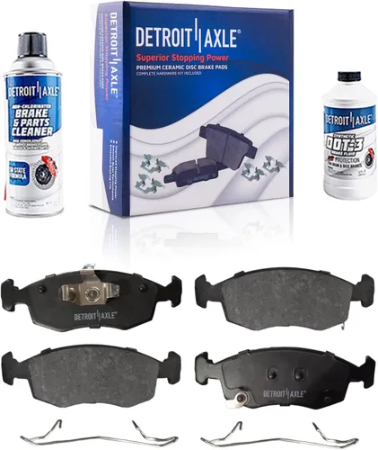 Miniatura 69 de Detroit Axle - Pastillas de freno traseras para Honda Odyssey 2011-2017 Pilot 2007-2013 MDX 2010-2013 ZDX 2010-2013 Pastillas de freno de cerámica