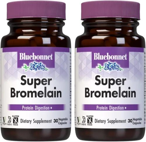 Miniatura 5 de Bluebonnet Cápsulas vegetarianas de súper bromelina, piña, 500 mg, 30