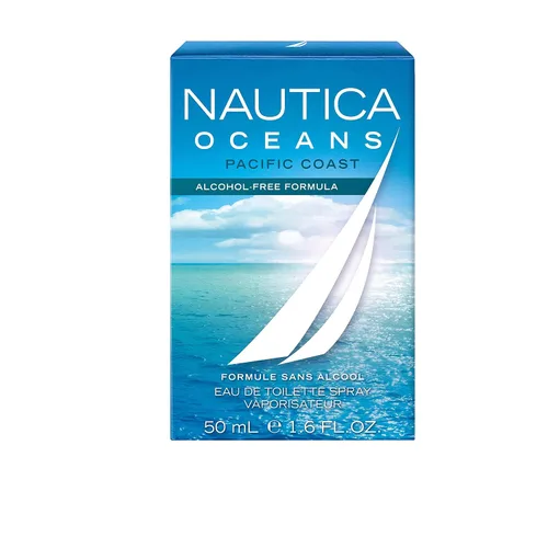 Miniatura 3 de Nautica Oceans Pacific Coast Eau de Toilette de 1.6 onzas líquidas (paquete de 1), notas de manzana, ciclamen y madera de ámbar, fragancia