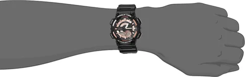Miniatura 2 de Casio Reloj de cuarzo negro AEQ-110W-1A3V Telememo con pantalla analógica-digital para hombre, NegroOro rosa, Reloj de cuarzo