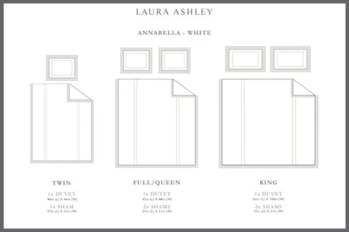 Miniatura 9 de Laura Ashley - Juego de funda de edredón tamaño individual, ropa de cama reversible de algodón con funda a juego, decoración ligera del hogar