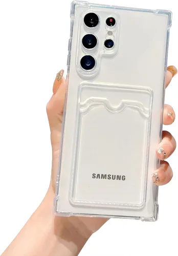 Miniatura 191 de Tuokiou Funda para Samsung Galaxy A14 5G, Fundas Protectoras Transparentes con Ranura para Tarjetas, Funda Cartera de TPU Suave Ajustada Resistente