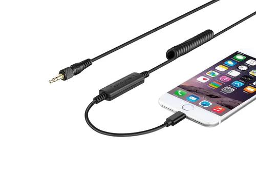 Miniatura 3 de Saramonic LC-C35 Cable de salida Lightning TRS macho de 1/8 pulgadas a Apple para iPhone y iPad - Estéreo y mono para receptores de micrófono