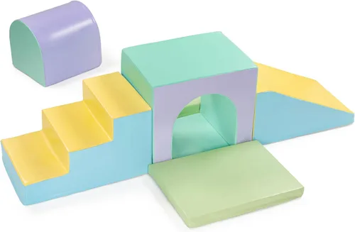 Juguetes de escalada para niños pequeños de New Bounce - Juego de juego suave para niños - Bloques de escalada de espuma - Equipo de gimnasio seguro