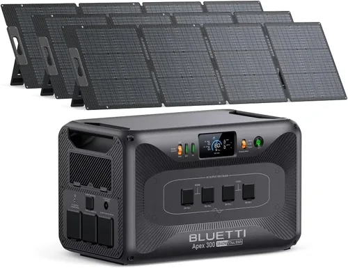 Miniatura 18 de BLUETTI Apex 300 - Estación de energía portátil, generador solar de 2764.8 Wh con batería de reserva con 6 salidas de CA de 3840 W