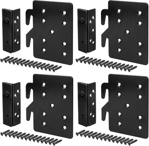 GBGS 4 juegos de accesorios para marco de cama, 5 x 4-1/4 pulgadas, 0.079 in de grosor, soportes de repuesto para riel de cama | 5" x 4-1/4", 3/32"