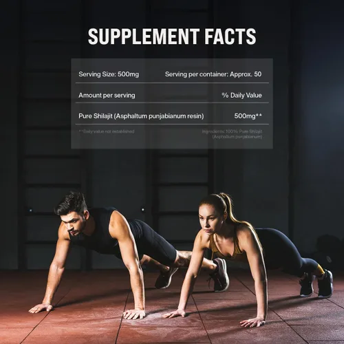 Miniatura 7 de Kapiva Resina Shilajit del Himalaya 100% pura, de alta potencia para hombres y mujeres, 40 porciones de 500 mg 80+ minerales traza, hasta un 70%
