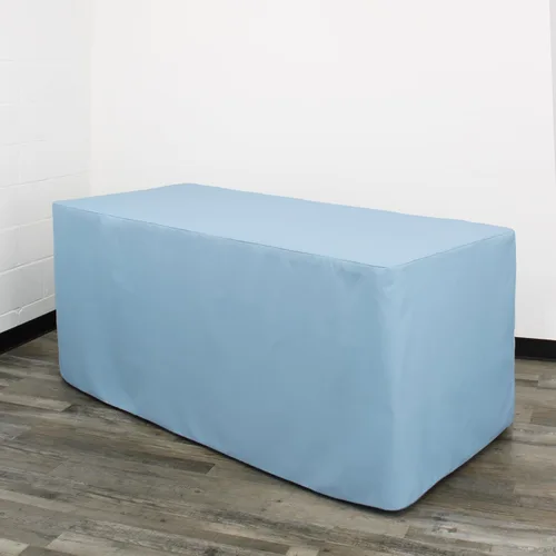 Miniatura 37 de YOUR CHAIR COVERS Mantel ajustable color marrón chocolate – Mantel rectangular de poliéster ajustable de 6 pies, mesa de buffet para interiores