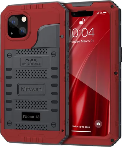 Miniatura 10 de Mitywah Funda impermeable para iPhone 7/iPhone 8 / iPhone SE 2020, funda de metal resistente de grado militar, protección de cuerpo completo