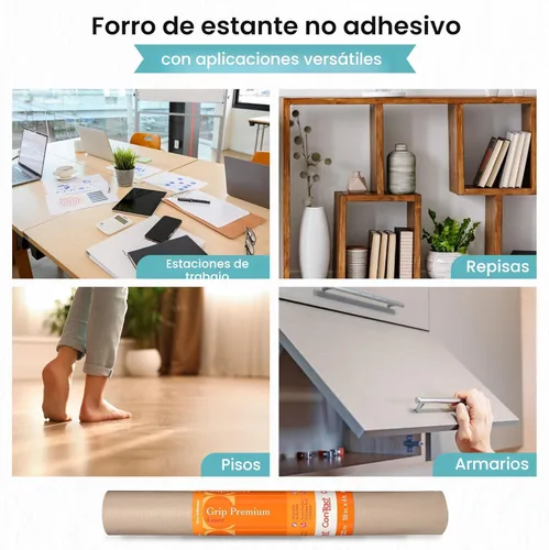 Miniatura 4 de Con-Tact Brand Grip Premium - Forro grueso para estantes, versátil de 18 pulgadas x 4 pies, duradero, no adhesivo, antideslizante, para cajones