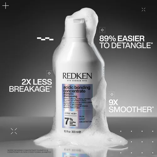 Miniatura 3 de Redken Bonding Shampoo for Damaged Hair Repair Strengthens and Repairs Weak and Brittle Hair Acidic Bonding Concentrate Safe for Color-Treated