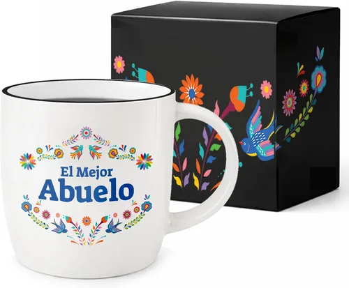 Triple Gifffted Taza de café del mejor abuelo del mundo, El Mejor Abuelo Ideas de regalos en español para Navidad, Día del Padre, Navidad,