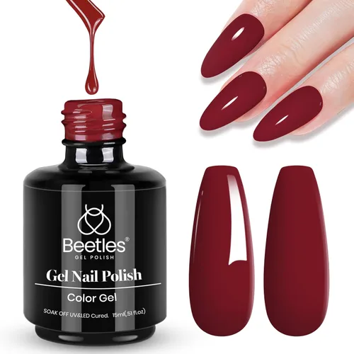 Miniatura 172 de Beetles - Esmalte de uñas de gel verde luminoso que brilla en la oscuridad, esmalte de uñas de gel que se absorbe con lámpara LED UV, arte de uñas