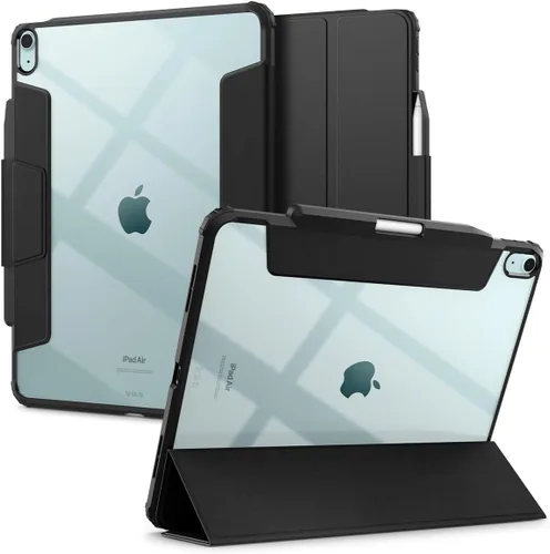 Miniatura 19 de Spigen Funda para iPad 10.2, iPad de 9ª/8ª/7ª generación (2021/2020/2019), Ultra Hybrid Pro con parte trasera transparente y soporte para lápices