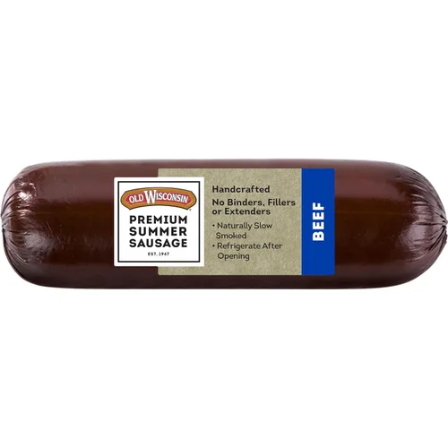 Miniatura 8 de Old Wisconsin Premium Salchicha de Verano, Carne 100% Natural, Charcutería, Lista para Comer, Alta en Proteínas, Baja en Carbohidratos, Keto, Sin