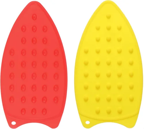 Miniatura 13 de HARFINGTON 2 almohadillas de silicona para planchar multiusos, resistente al calor, placa de descanso de hierro para tabla de planchar, resistente