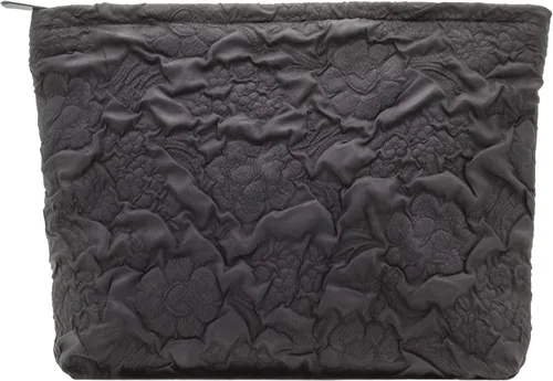 Miniatura 44 de Pazimiik Bolsa de maquillaje floral, grande, de algodón, con cremallera para bolsa de viaje, organizador de maquillaje de lona para mujeres, Algodón