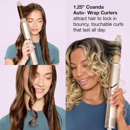 Miniatura 7 de Shark FlexStyle Air Multi-Styler y sistema de secado Cepillo secador de pelo para soplados con rizadores Coanda de envoltura automática, cepillo