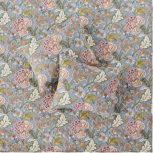 Miniatura 4 de Levtex Home Angelica - Juego de colcha reversible individual (80x106 pulgadas) con 1 funda de almohada (26x20 pulgadas) - Ropa de cama floral - Azul