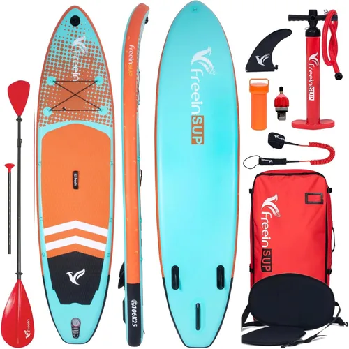 Freein SUP Inflatable Stand Up Paddle Board with Kayak Seat,Paddle Boards for Adults 10'/10'6”/11', Accessories sup Pump Adaptor,sup Kayak Paddle
