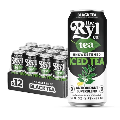 Miniatura 22 de Ryl Té Helado, Té Cítrico Verde, Súper Mezcla Antioxidante, Sin Azúcar, Bajo en Carbohidratos, Cero Calorías - 16.0 Fl Oz (Paquete de 12)