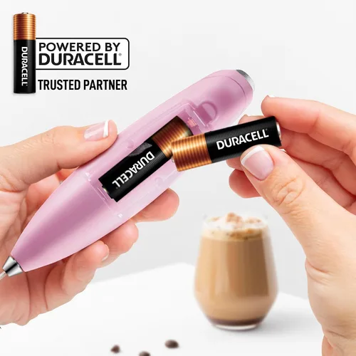 Miniatura 212 de Zulay Milk Boss Espumador de leche potente manual, hace espuma para latte, batidor para mezclar bebidas, café, miniespumador para capuchino, frappé