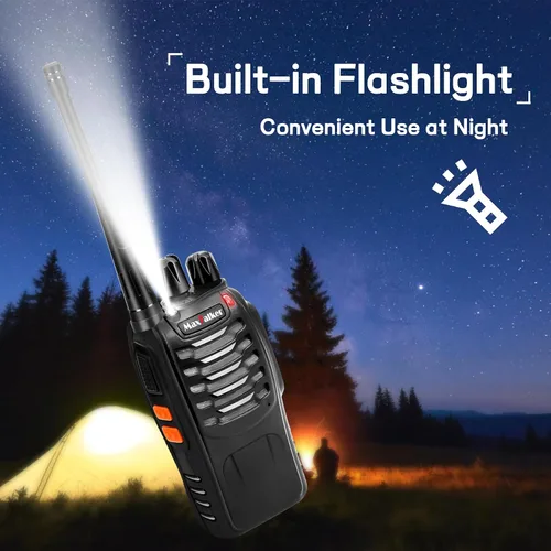 Miniatura 7 de MT-8S Walkie Talkies de largo alcance para adultos, radios Walkie Talkies con auricular de conducto, linterna, radio de 2 vías con batería