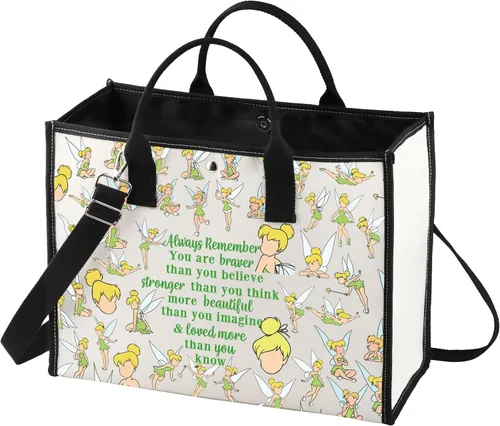 Miniatura 7 de LEVLO Bolsa de maquillaje cosmética de cuento de hadas, regalo inspirado en los fanáticos de Pixie, You Are Braver Stronger Smarter Than You Think
