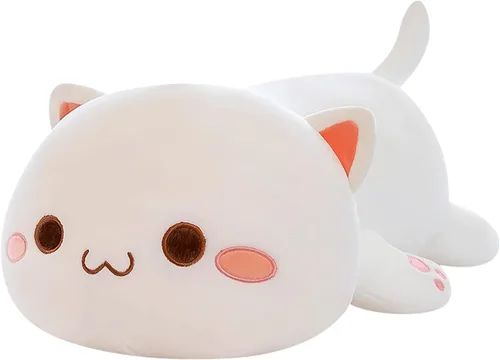 Miniatura 8 de FUYU Animales de peluche de gato, almohada de felpa suave de gato kawaii, juguete de animal de peluche, regalos para niños y niñas, decoración
