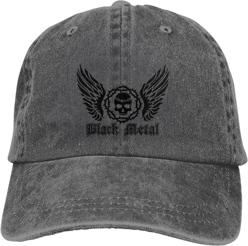 Miniatura 9 de Cowboy Hat Trendy Hats for Man and Women Djustable Four Season Outdoor Baseball Cap of Hell Skull with Angel Deep Heather
