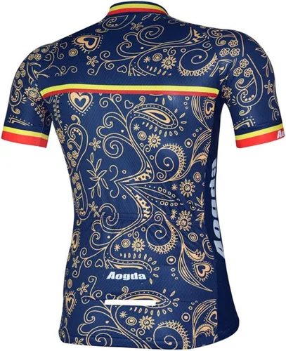 Miniatura 2 de Aogda D196 - Camiseta de ciclismo para hombre, absorbe la humedad, transpirable, de secado rápido, de manga corta