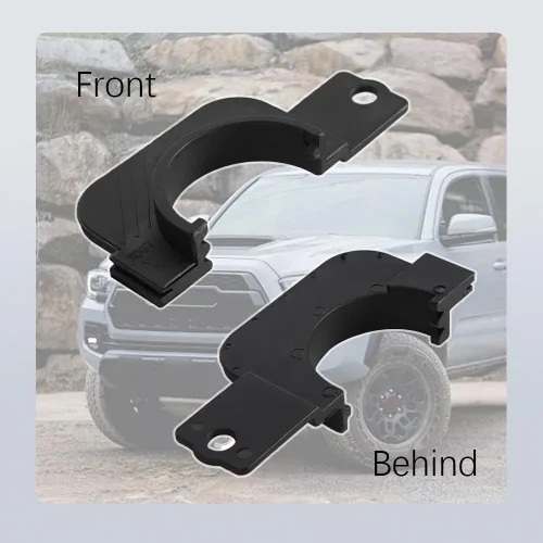 Miniatura 4 de HAOBO Soporte para tapa de gasolina compatible con Toyota Tacoma 2016-2024 3ª generación, accesorios exteriores automotrices, tapa de depósito