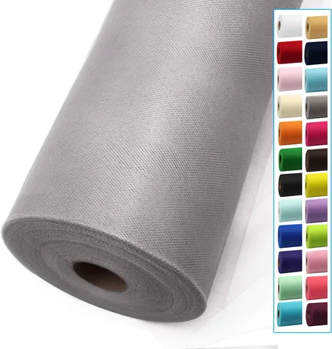 Miniatura 15 de Rollos de tela de tul dorado antiguo de 54 pulgadas por 10 yardas, rollo de tela de tul para bodas, decoraciones de Navidad, envoltura de regalos