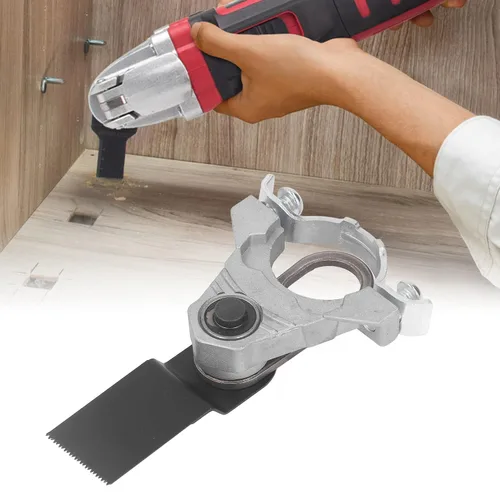 Miniatura 2 de Gonetre Convertidor de amoladora angular de acero de tungsteno – Kit adaptador de herramienta oscilante con cuchillas para roscas M10 – Accesorios