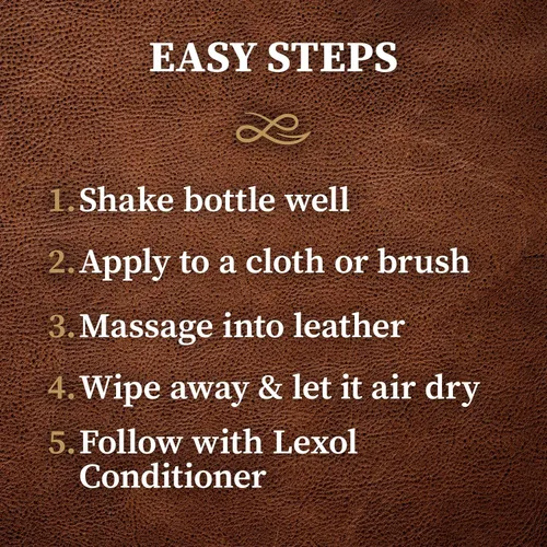 Miniatura 3 de Lexol All Leather Cleaner 16.9 oz – Fórmula de limpieza profunda para interior de coche, sofás, muebles, zapatos, botas, bolsos, chaquetas, guantes