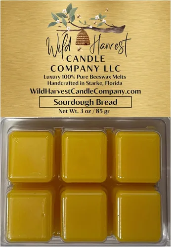 Miniatura 33 de Primera Respiración del Otoño Perfumado, 1 Paquete de Cera de Abejas Pura Derretida para Calentadores, Wild Harvest Candle Company, Tartas Cúbicas