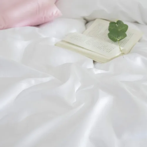 Miniatura 7 de FADFAY Juego de funda de edredón de encaje, ropa de cama blanca 100% algodón de 600 hilos, ropa de cama ultra suave, antidecoloración, elegante