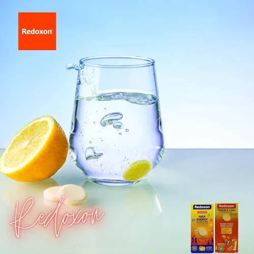 Miniatura 6 de Redoxon Max Energy, Fórmula multivitamínica , Energía máxima todo el día, Te ayudarán a fortalecer tu sistema inmunológico, Sabor frutas cítricas