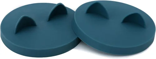 Miniatura 3 de OHMO - Paquete de 2 tapas para latas de comida para gatos, pequeñas (3 onzas) de silicona para latas de comida para mascotas, latas de comida