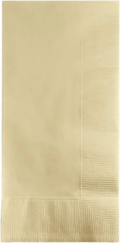 Miniatura 13 de Creative Converting 663276B Toque de color - Servilletas de papel de 2 capas para almuerzo (50 unidades), dorado brillante, 16.5 cm x 16.5 cm Oro