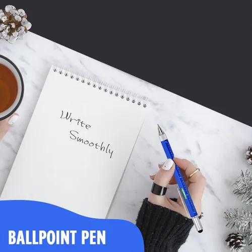 Miniatura 5 de Geniales regalos de bolígrafos para hombres, gadget de bolígrafo tecnológico multiherramienta 6 en 1 para él, regalo divertido para Navidad, Día