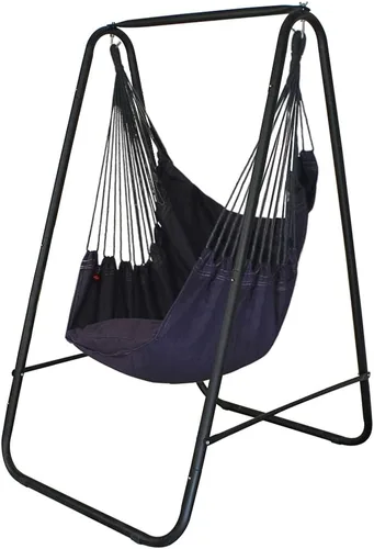 YUCAN Soporte para Silla Hamaca con Silla Columpio Colgante Incluida, Resistente a la Intemperie y que Ahorra Espacio, Soporte Máximo 450 Libras,